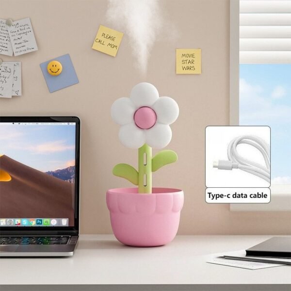 Flower Design Air Humidifier & Aroma Diffuser
