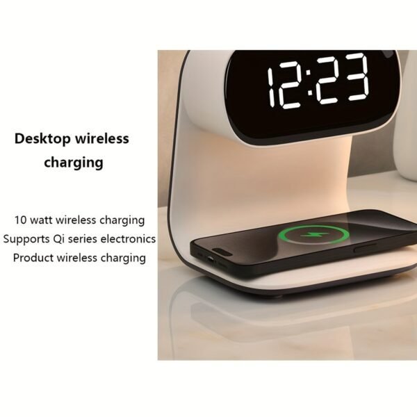 Multifunctional LED Warm Light Night Light Alarm Clock