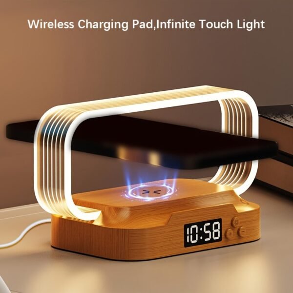 Shenzhi Tech LED 3-in-1 Wireless Charging Lamp with Digital Clock