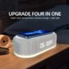 4-in-1 Night Light Alarm Clock with Wireless Charger