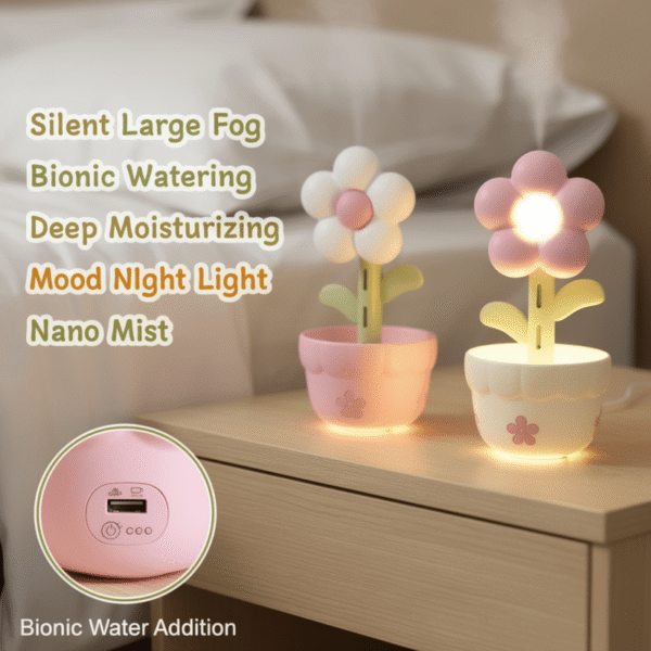 Flower Design Air Humidifier & Aroma Diffuser