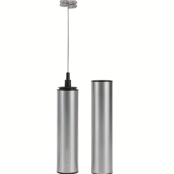 Rechargeable Stainless Steel Milk Frother – 2 Speeds