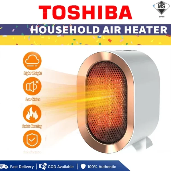 Toshiba Portable Electric Heater 1200W