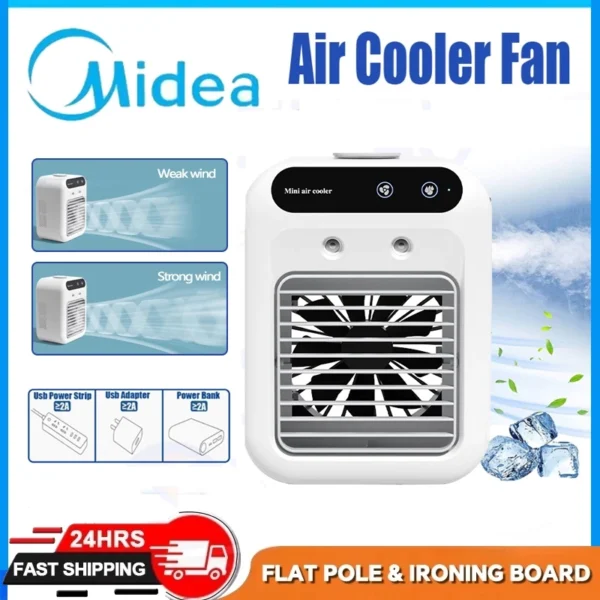 Portable USB Air Cooler & Mist Fan