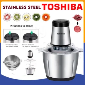 Toshiba Multifunctional Electric Meat Grinder & Food Mixer 2L